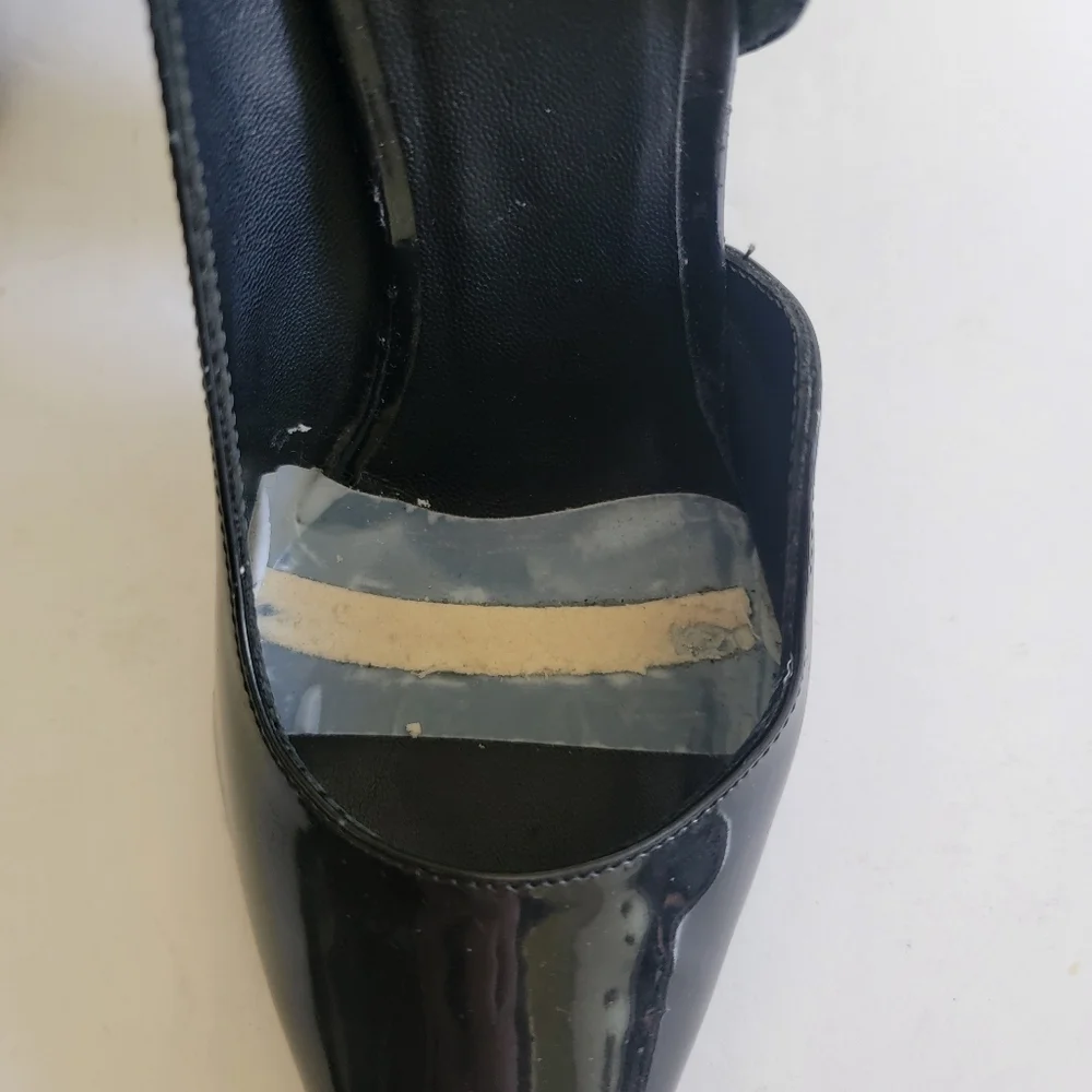 Givenchy D'orsay Black Patent Leather Pumps EU 36.5 US 6.5 Pointed Toe Designer - Picture 12 of 16